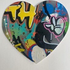 Heart cut out (original painting)