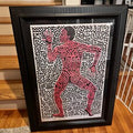 INTO '84 (VINTAGE HARING/SHAFRAZI EXHIBITION LITHOGRAPH)
