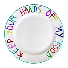 "Keep Your Hands Off My Food" Plate
