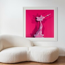 Pink Panther (Blinking Pink Variant) framed