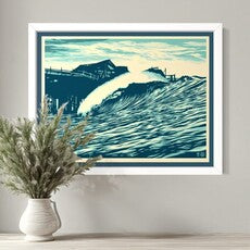 P.O.P WAVE (Blue) Shepard Fairey X Craig Stecyk III