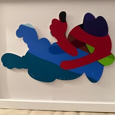 Falling Garfield (Float Framed)