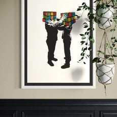 Puzzled (Version one, HPM (hand painted multiple, unique)