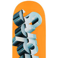Chrome Logo Skatedeck (Orange)