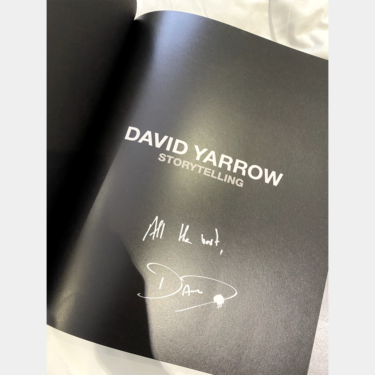 David Yarrow Storytelling SIGNED BOOK
