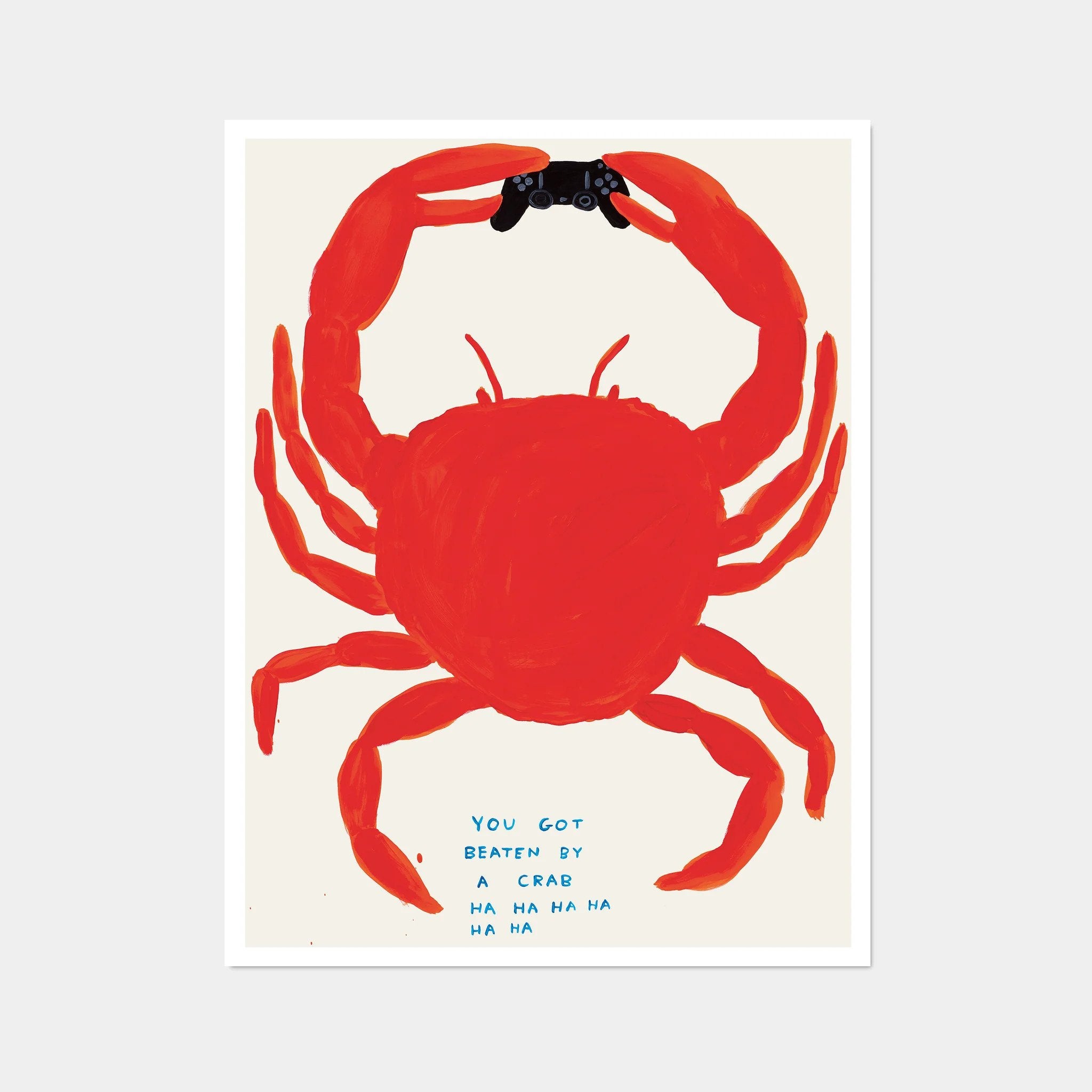 you got beaten by a crab