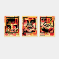 OBEY 3-FACE COLLAGE