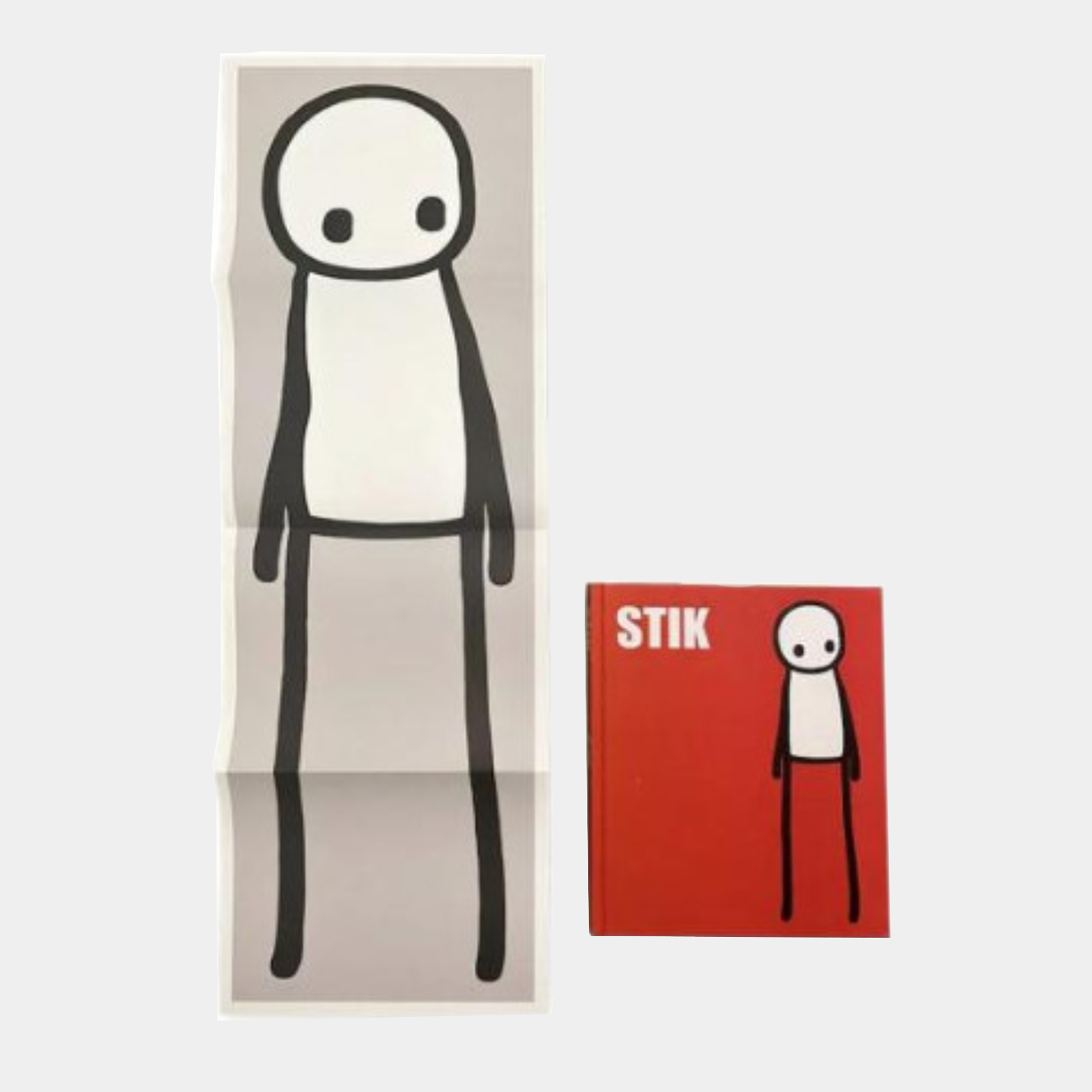 Stik Book With Grey Poster